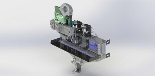 Automatické čistenie vzduchom - nakladanie robotom